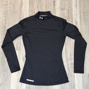 Under Armour ColdGear Long Sleeve Black Shirt Size Small